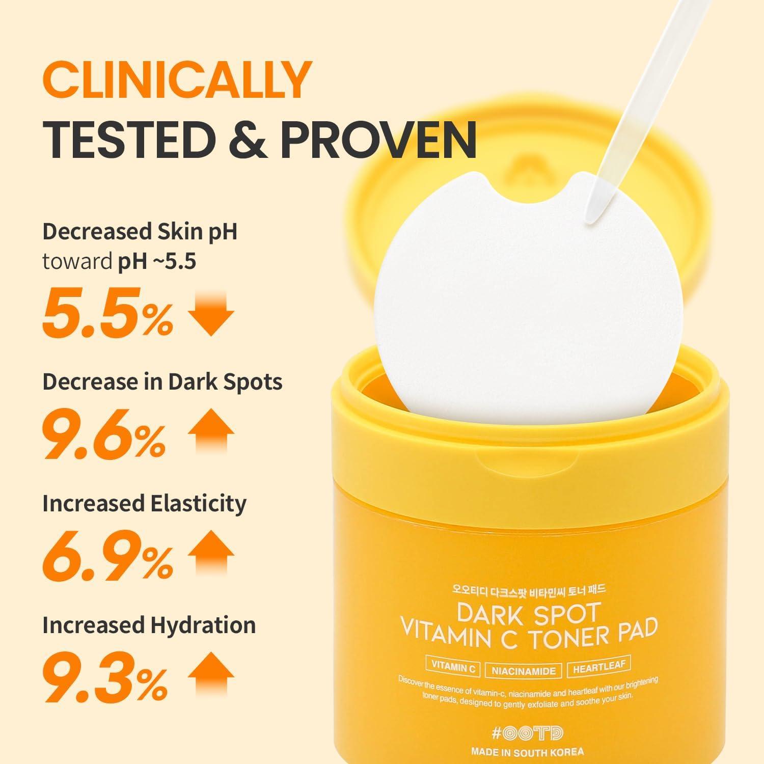 OOTD Dark Spot Vitamin C Toner Pad 120ml / 70pads 5