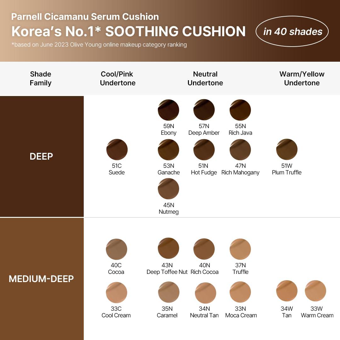 Parnell Cicamanu Serum Cushion 34N Neutral Tan 2