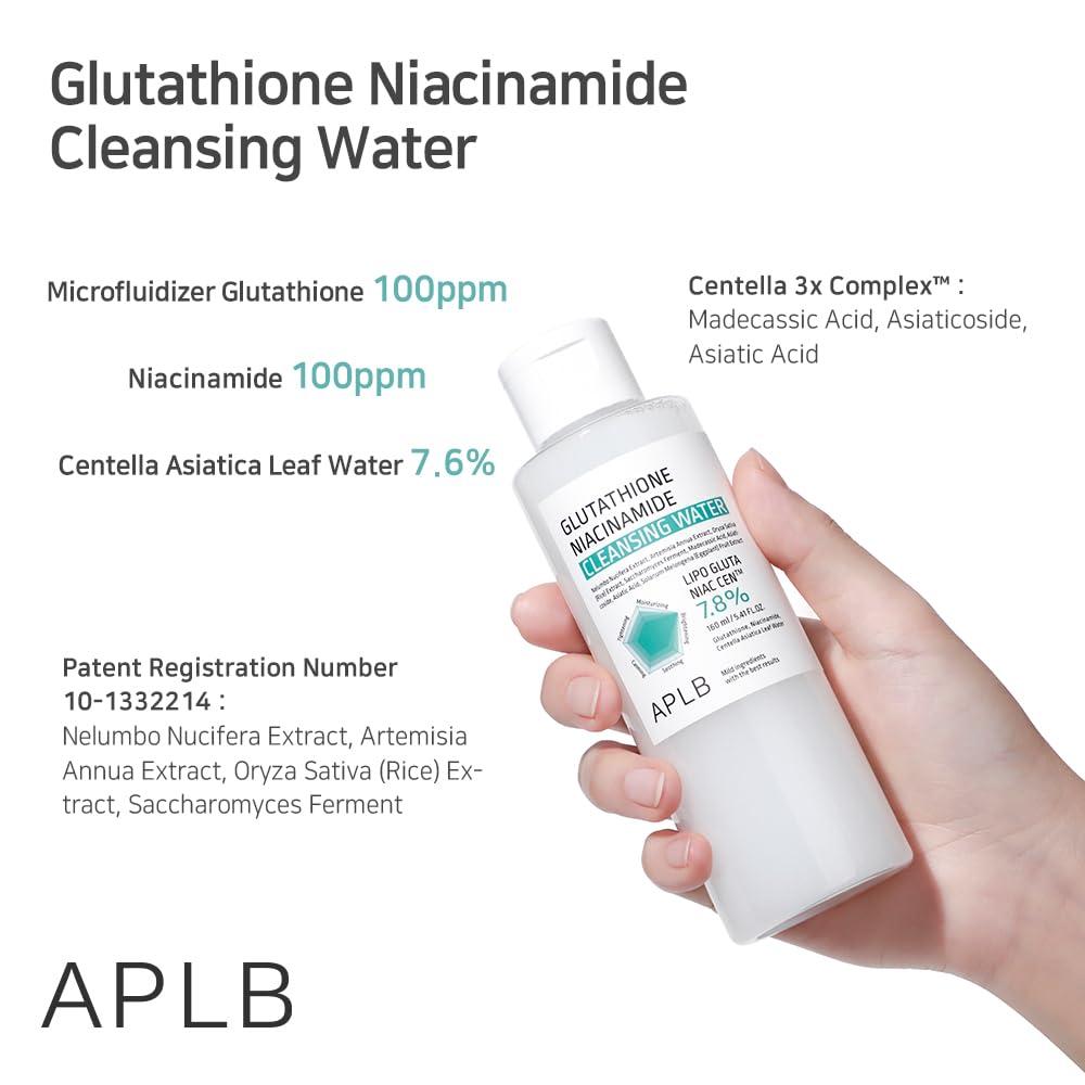 APLB Glutathione Niacinamide Cleansing Water 160ml 4