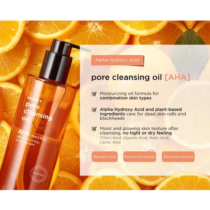 Hanskin Pore Cleansing Oil AHA 300ml 4