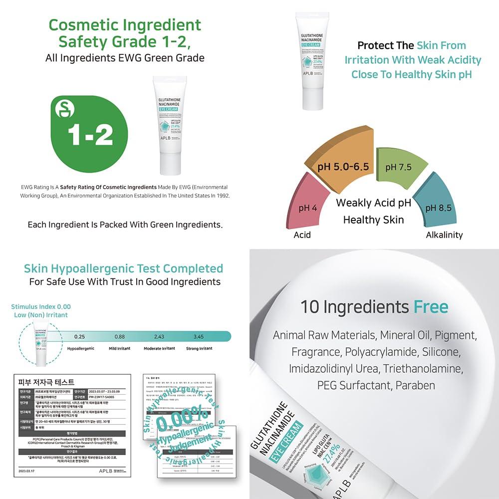APLB Glutathione Niacinamide Eye Cream 20ml 7