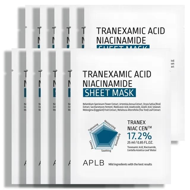 APLB TRANEXAMIC ACID NIACINAMIDE SHEET MASK 10 PCS 25ml