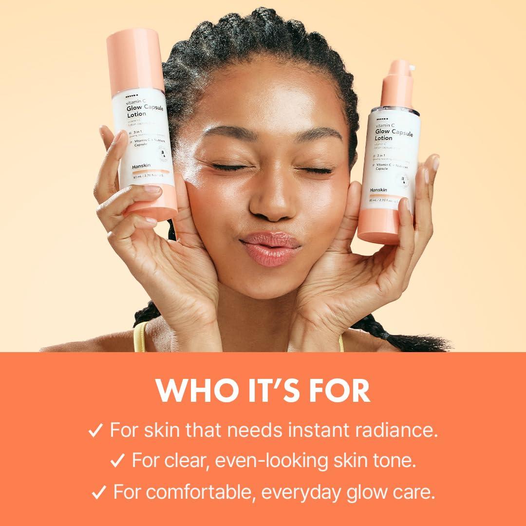 Hanskin Vitamin C Glow Capsule Lotion, 80ml 7