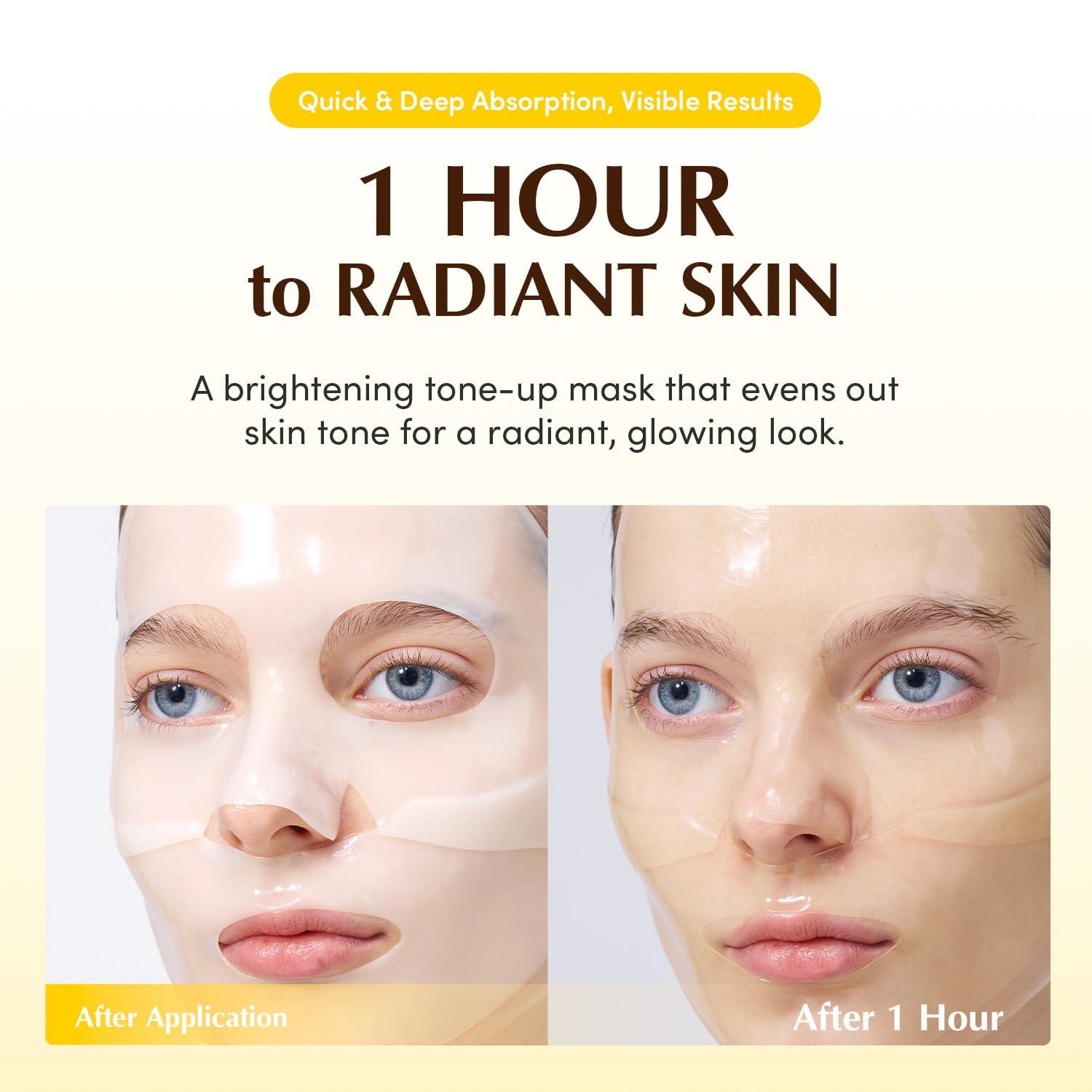 EQQUALBERRY Collagen Glow Up Hydrogel Mask 4ct 30g 3
