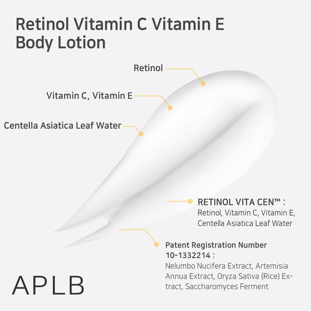 APLB RETINOL VITAMIN C VITAMIN E BODY LOTION 300ml 4