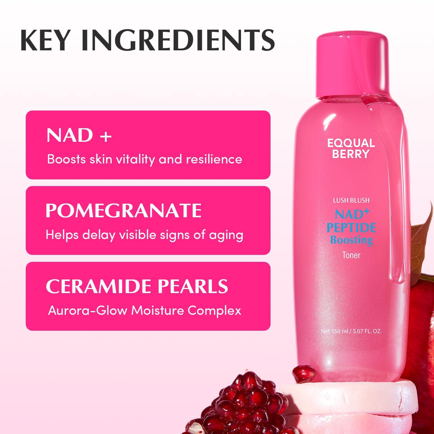 EQQUALBERRY NAD+ PEPTIDE BOOSTING TONER 150ml 5