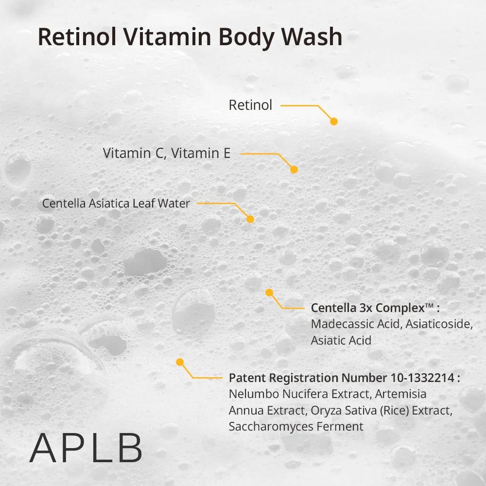 APLB RETINOL VITAMIN C VITAMIN E BODY WASH 300ml 4