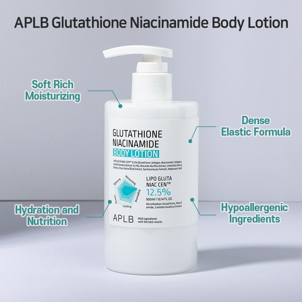 APLB Glutathione Niacinamide Body Lotion 300ml 6