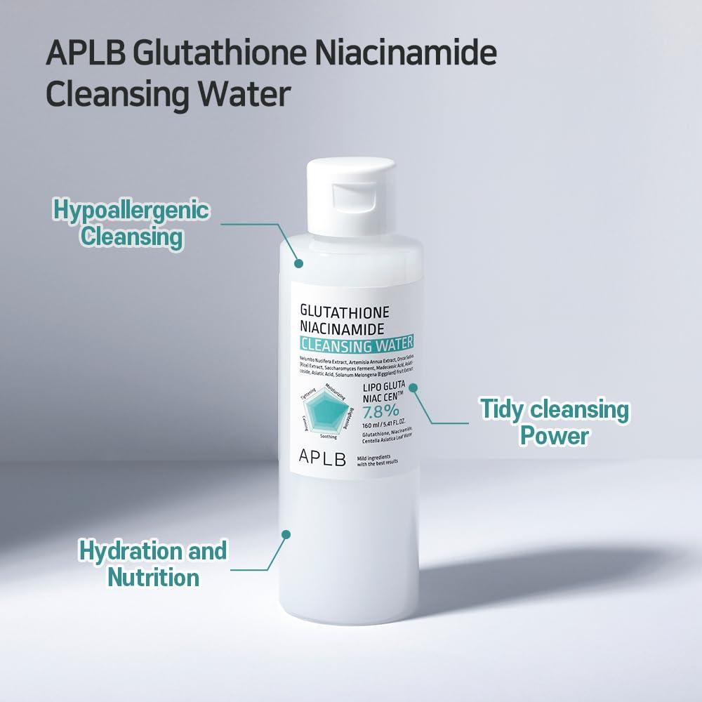 APLB Glutathione Niacinamide Cleansing Water 160ml 6