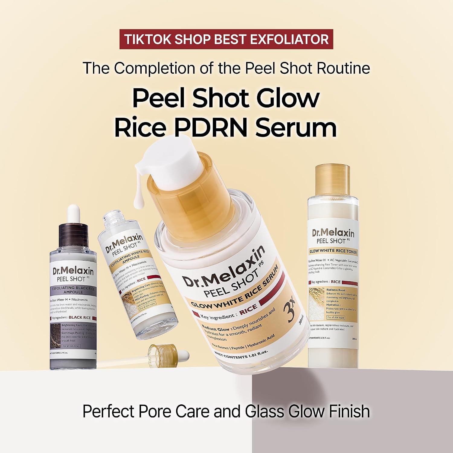 Dr.Melaxin PEEL SHOT GLOW WHITE RICE SERUM 30ml 2