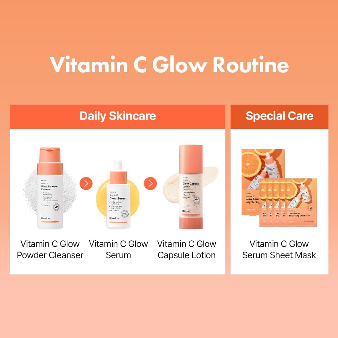 Hanskin Vitamin C Glow Powder Cleanser 70g 9