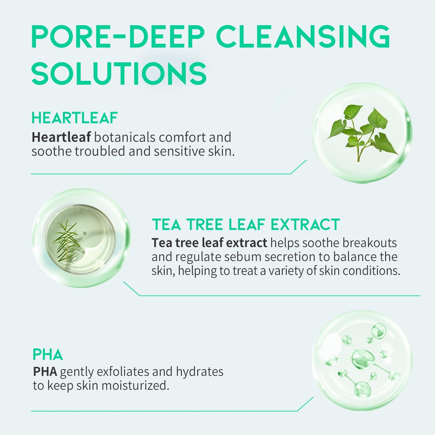 OOTD Heartleaf Pore Zero Cleanser 200ml 3