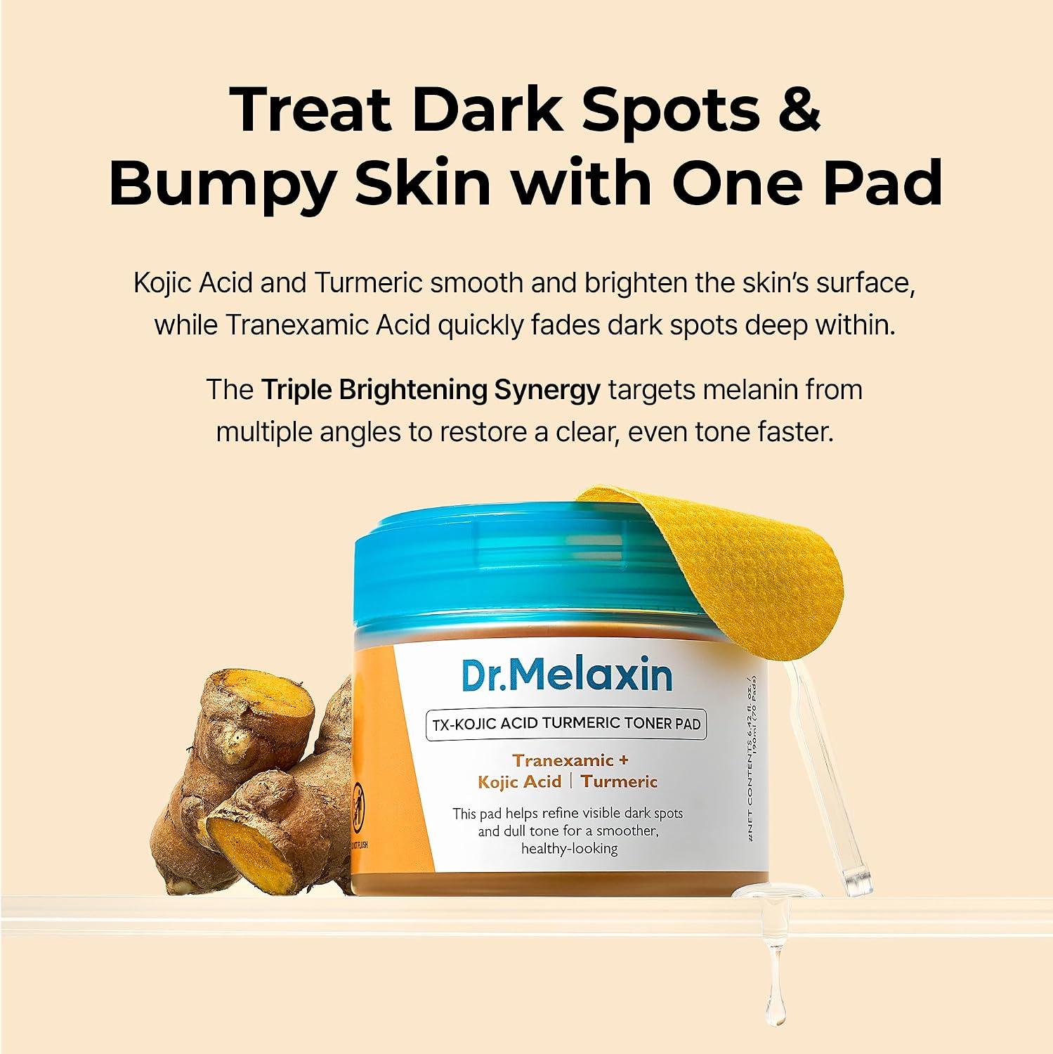 Dr.Melaxin TX-KOJIC ACID TURMERIC TONER PAD 70ea 5