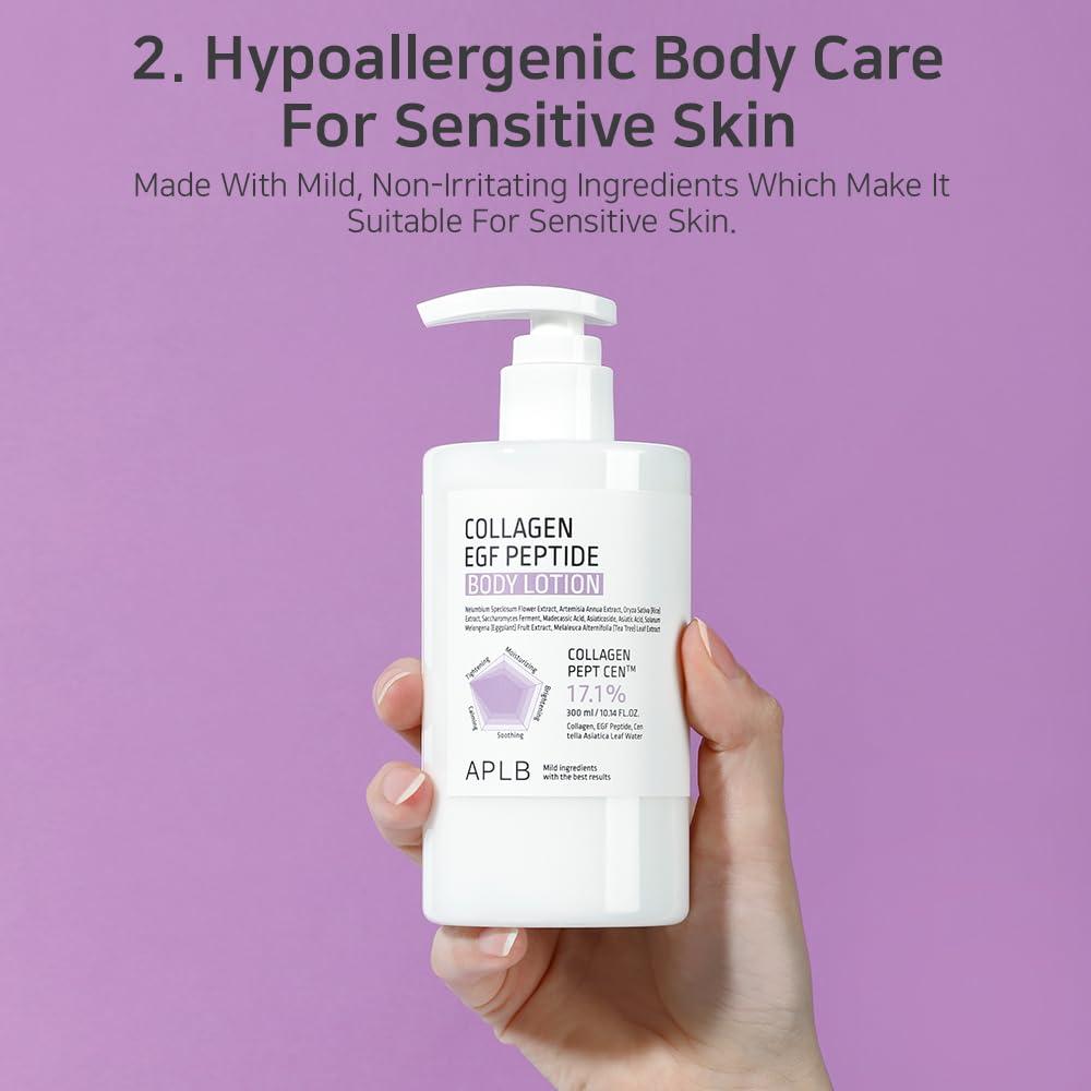 APLB COLLAGEN EGF PEPTIDE BODY LOTION 300ml 8