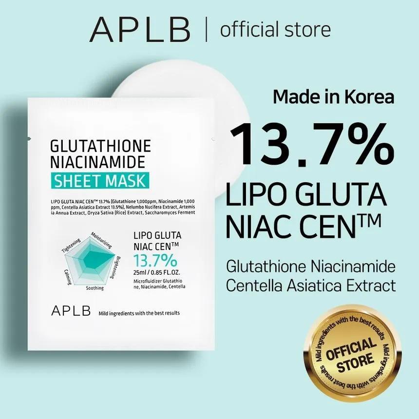 APLB Glutathione Niacinamide Sheet Mask 25ml 10ea 2