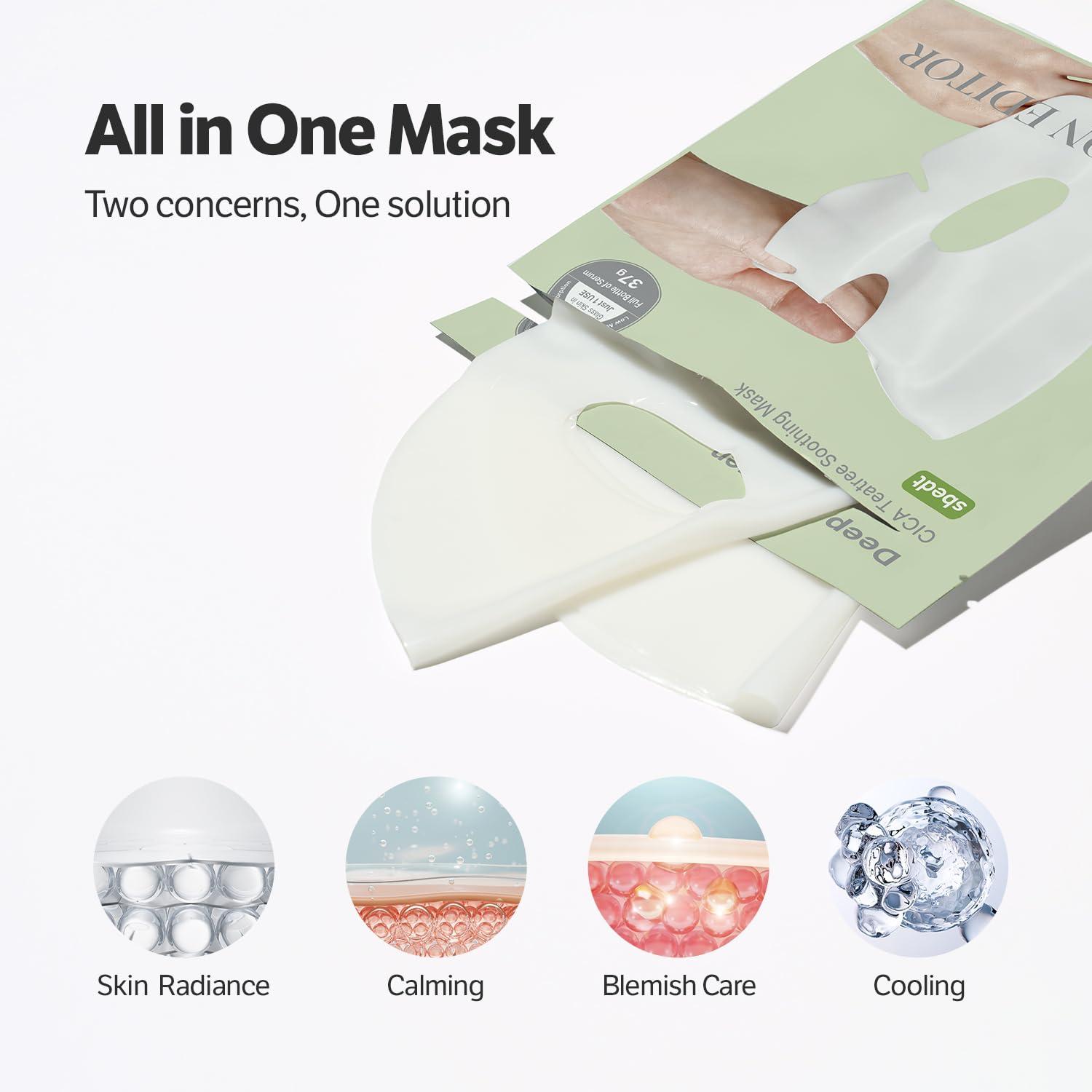Sungboon Editor Deep Collagen Cica Teatree Soothing Mask 37g*4ea 4
