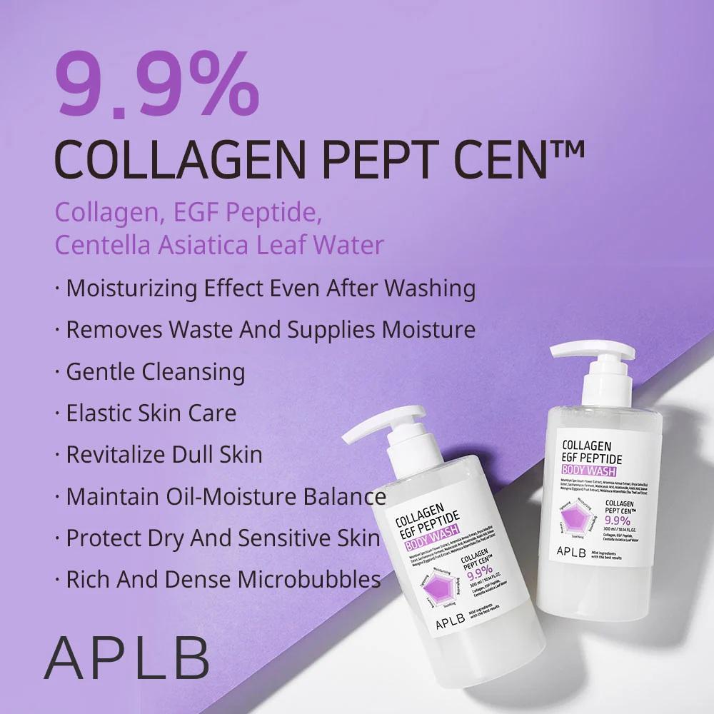 APLB COLLAGEN EGF PEPTIDE BODY WASH 300ml 3