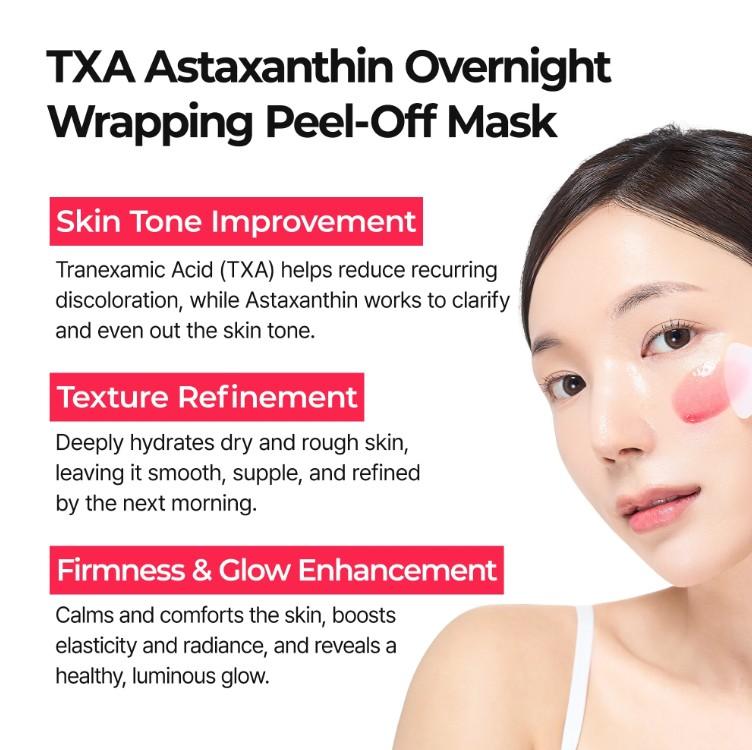 Dr.Melaxin TX-ASTAXANTHIN Overnight Wrapping Mask 0.88oz*5ea 3