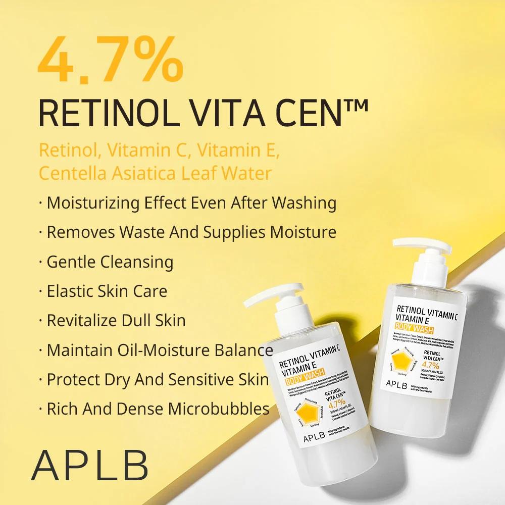 APLB RETINOL VITAMIN C VITAMIN E BODY WASH 300ml 3