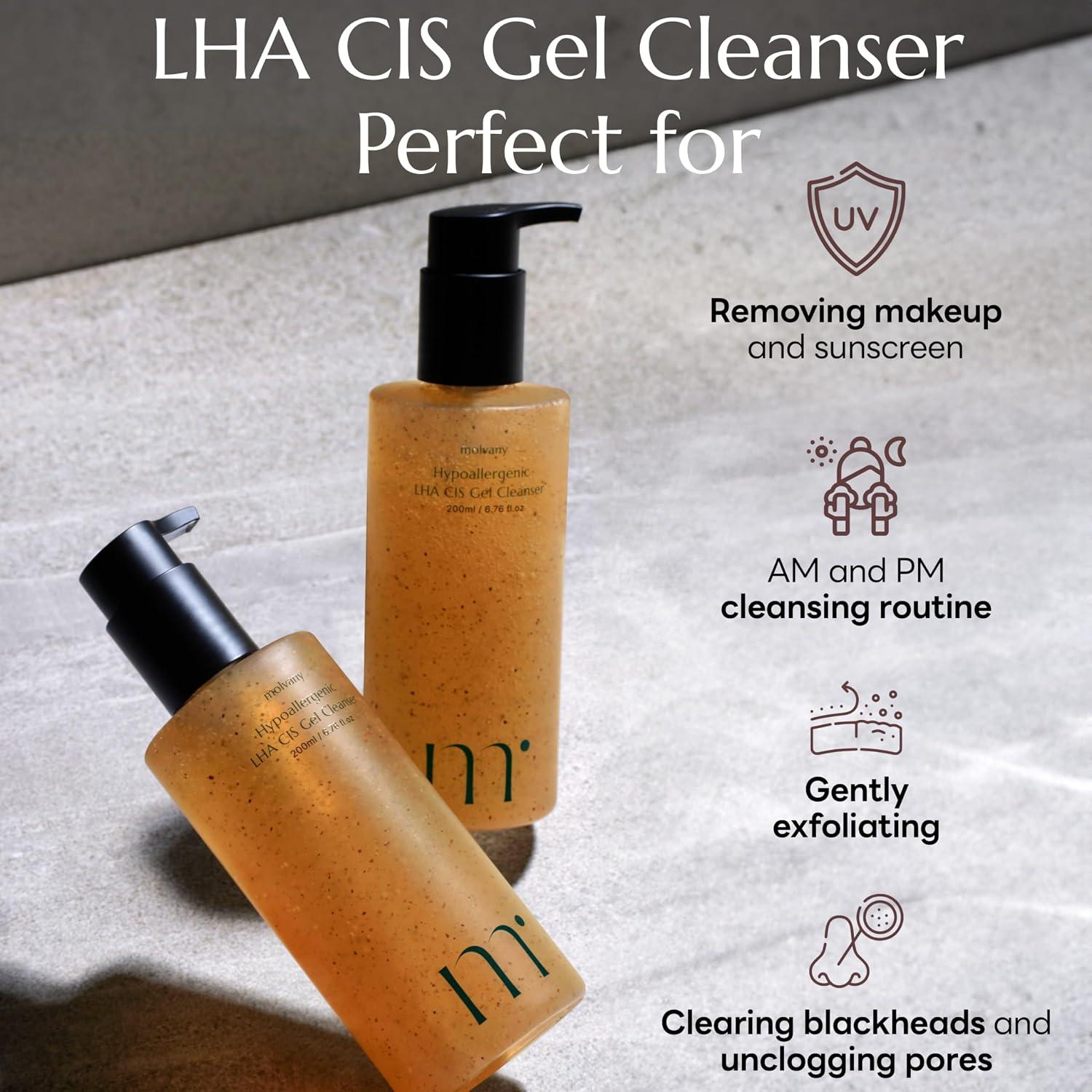 molvany Hypoallergenic LHA CIS Gel Cleanser 7
