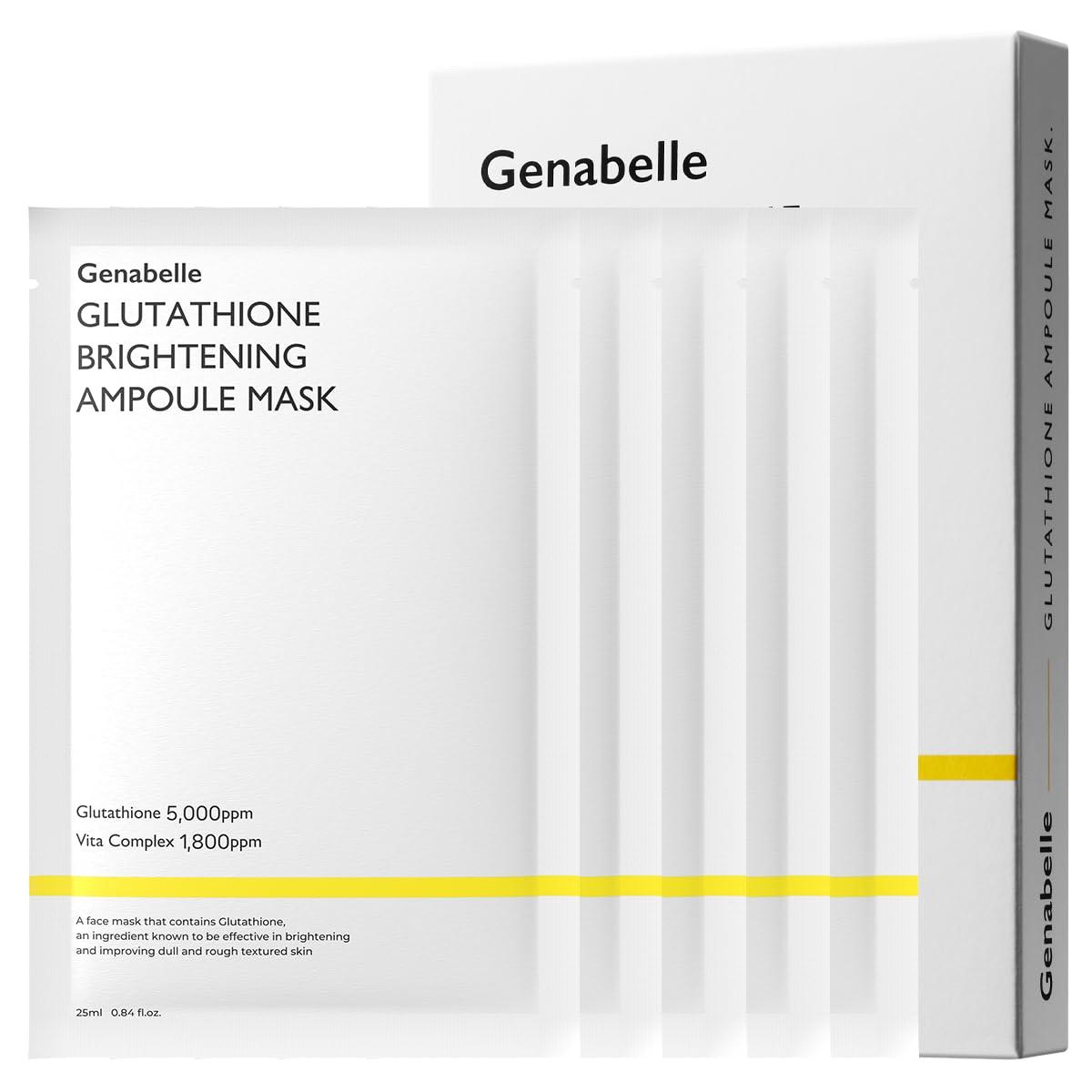 Genabelle Glutathione Brightening Ampoule Mask 5PCS 25ml