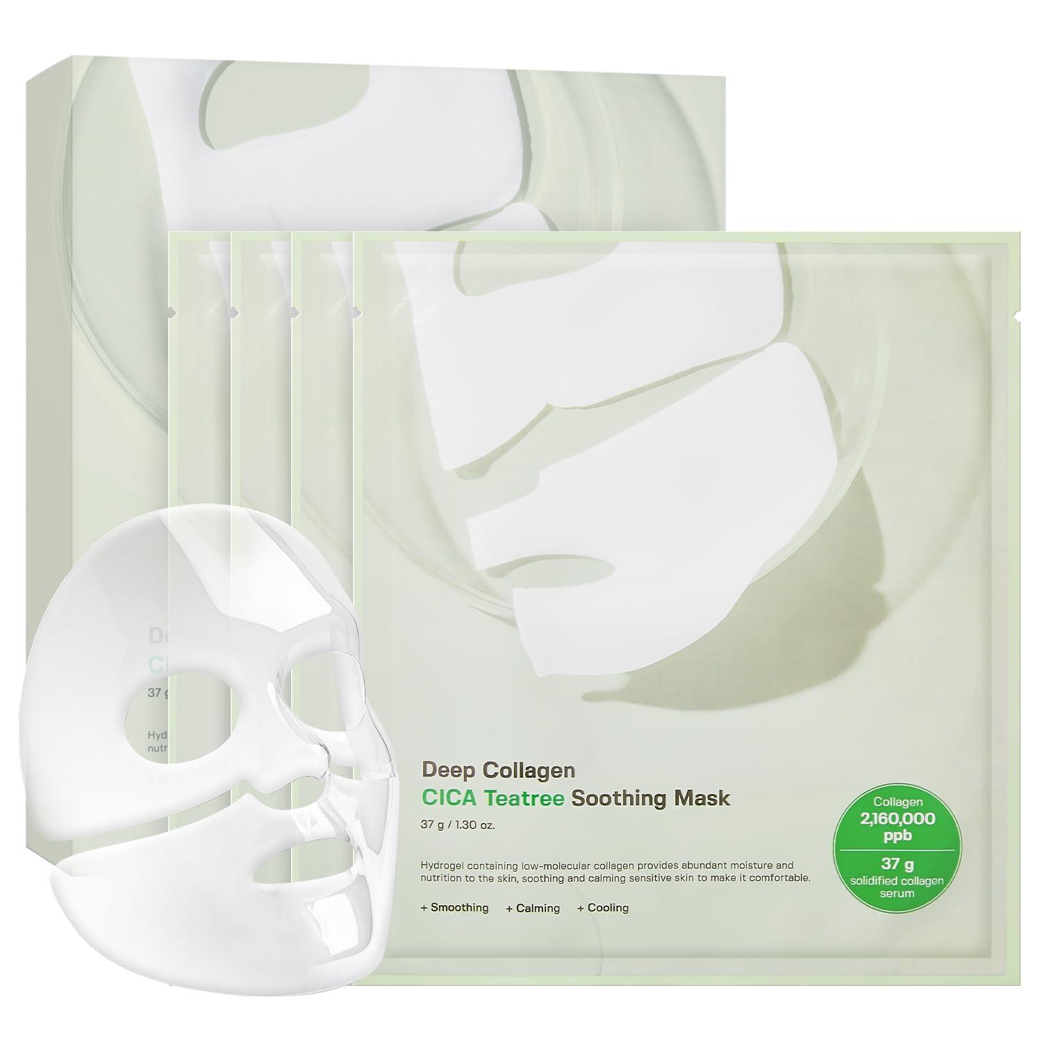 Sungboon Editor Deep Collagen Cica Teatree Soothing Mask 37g*4ea