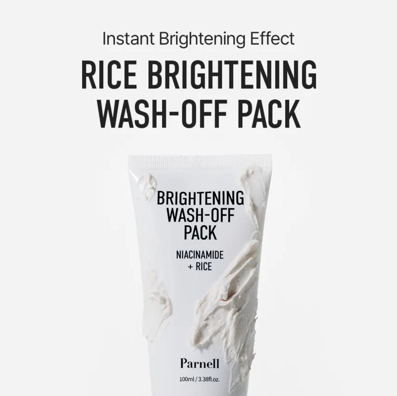 Parnell NIACINAMIDE RICE BRIGHTENING WASH OFF PACK 100ml